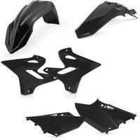 Image of 0017874.090 - Acerbis Standard Plastics Kit - Yamaha YZ 125/250 & WR 125/250 2015-21 - Black