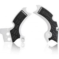 Acerbis X-Grip Frame Guards - Kawasaki KXF250 2017-20 - White/ Black