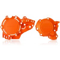 Acerbis X-Power Engine Covers Kit - KTM EXC 250/300 2017-19, SX250 2017-18 - Orange