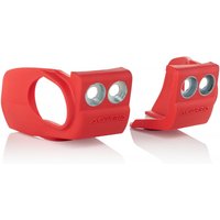 Image of Acerbis Fork Shoe Covers - Beta RR 125/250/350/430/480 2019-2024 - Red
