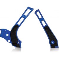 0021669.040 - Acerbis X-Grip Frame Guards - Yamaha YZ 125/250 2006-23, WR125/250 2006-21 - Blue