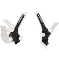 0025283.237 - Acerbis X-Grip Frame Guards - Yamaha YZ85 2022-2025 - White/Black