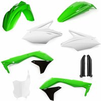 0021843.553 - Acerbis Full Plastics Kit - Kawasaki KXF450 2016-17 - OEM (Green/White)