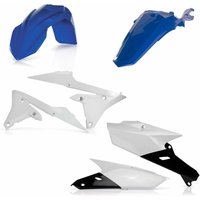 0021749.553 - Acerbis Standard Plastics Kit - Yamaha WRF250 2015-19, WRF450 2016-18 - OEM (White/Blue)