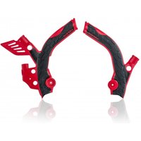 Image of 0022894.349 - Acerbis X-Grip Frame Guards - Beta 300-498 RR 2013-18 - Red