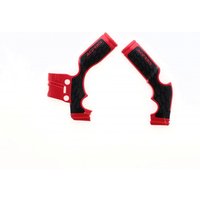 0022896.349 - Acerbis X-Grip Frame Guards - Gas Gas MC65 2021-23, KTM SX65 2014-23 - Red/ Black