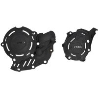 Acerbis X-Power Engine Cover Kit - KTM SXF450 2023-2025, EXC-F 450/500 2024-2025 - Black