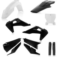 Image of 0023481.315 - Acerbis Full Plastics Kit - Husqvarna FC250/350 & TC125/250 2019-22 - Black/White