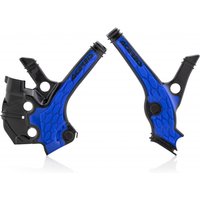 0023676.316 - Acerbis X-Grip Frame Guards - Yamaha YZ65 2019-2025 - Blue/ Black