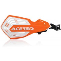 Image of 0024297.203 - Acerbis K-Future Hand Guards For KTM SX250 & SXF 2014-23, XC-F 2019-23 - Orange/ White