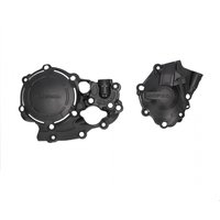 Image of Acerbis X-Power Engine Cover Kit - Honda CRF250R & CRF250RX 2022-2025 - Black