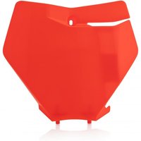 Image of 0023496.014 - Acerbis Front Number Board - KTM SX125/250 & SXF 250/350/450 2019-22 - Fluro Orange