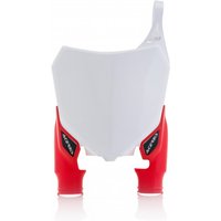 Acerbis Raptor Front Number Board - Honda CRF250R 2014-16, CRF450R 2013-16 - White/ Red