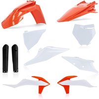 Image of 0023479.553.021 - Acerbis Full Plastics Kit - KTM SX 125/250 & SXF 250/350/450 2019-22 - OEM '21 (White/Orange)