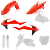 Image of 0021741.553.018 - Acerbis Full Plastics Kit - KTM SX 125/150 2016-18, SX250 2017-18, SXF250-450 2016-18 - OEM '18 (Orange/White)