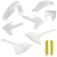0023596.553 - Acerbis Full Enduro Plastics Kit - Husqvarna FE 250/350/450/501 & TE250 2017-19 - OEM (White/Yellow)