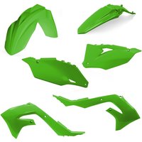 Image of 0023648.130 - Acerbis Standard Plastics Kit - Kawasaki KXF250 2021-22, KXF450 2019-22 - Green
