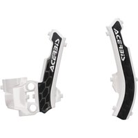 Image of 0025333.237 - Acerbis X-Grip Frame Guards - Husqvarna TC50 2017-2023, KTM SX50 2016-2023 - White/Black