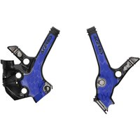 0025283.316 - Acerbis X-Grip Frame Guards - Yamaha YZ85 2022-24 - Black/Blue