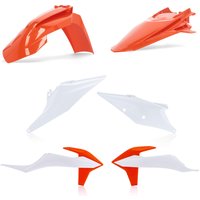 0023480.553.021 - Acerbis Standard Plastics Kit - KTM SX 125/250 & SXF/ XC-F 250/350/450 2019-22 - OEM '21 (Orange/White)