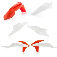 0023480.553 - Acerbis Standard Plastics Kit - KTM SX 125/250 & SXF/ XC-F 250/350/450 2019-22 - OEM (Orange/White)