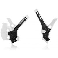 Acerbis X-Grip Frame Guards - Yamaha YZ65 2019-22 - White/ Black