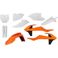 0021741.553.016 - Acerbis Full Plastics Kit - KTM SX 125/150 & SXF 250/350/450 2016-18, SX250 2017-18 - OEM '16 (White/Orange/Black)