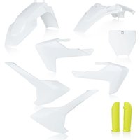 0023538.553 - Acerbis Full Plastics Kit - Husqvarna TC65 2017-23 - OEM (White/Yellow)