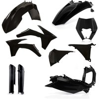 0016234.090 - Acerbis Full Plastics Kit - KTM EXC/ EXC-F 125-540 2012-13 - Black