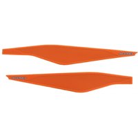 Image of 0023103.011.016 - Acerbis X-Guard Swingarm Protectors - KTM SX125 2016-22, SX250 2017-22, SXF 250/350/450 2016-22, XC-F 2020-22 - Orange