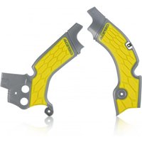 0022347.290 - Acerbis X-Grip Frame Guards - Suzuki RMZ450 2008-17 - Grey/ Yellow