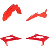Image of 0025460.110 - Acerbis Standard Plastics Kit - Beta RR 125/200/250/300/350/390/430/480 2023-2024 - Red