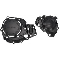Image of Acerbis X-Power Engine Covers Kit - Honda CRF450R & CRF450RX 2021-2025 - Black