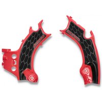 0024715.349 - Acerbis X-Grip Frame Guards - Honda CRF250R/ CRF250RX & CRF300RX 2022-2024, CRF450R & CRF450RX 2021-2024 - Red/ Black