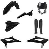 Image of 0025461.090 - Acerbis Full Plastics Kit - Beta RR 125/200/250/300/350/390/430/480 2023-2024 - Black