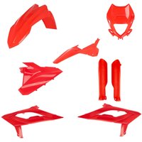 Image of 0025461.110 - Acerbis Full Plastics Kit - Beta RR 125/200/250/300/350/390/430/480 2023-2024 - Red