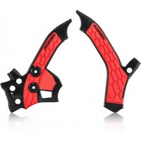 0023405.323 - Acerbis X-Grip Frame Guards - Honda CRF250L & CRF250M 2013-20 - Black/ Red