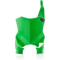Image of Acerbis Raptor Front Number Board - Kawasaki KXF250 2017-2025, KXF450 2016-2025 - Green/ White