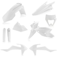 0022371.030 - Acerbis Full Enduro Plastics Kit - KTM EXC-F 250/350/450/500 2017-19, XC-W TPI 2019 - White