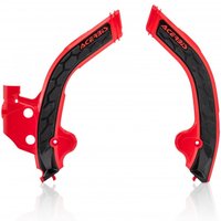 0024554.323 - Acerbis X-Grip Frame Guards - Honda Africa Twin 1100L 2020-2024 - Black/ Red
