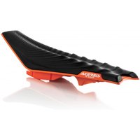 0017443.090.700 - Acerbis X-Seat Complete Soft Seat - KTM EXC/ EXC-F 2017-19, SX/ SXF 2016-18 - Black/ Orange