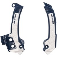 0025337.245 - Acerbis X-Grip Frame Guards - Husqvarna TC 125/250 & FC 250/350/450 2023-2025 - Blue/White