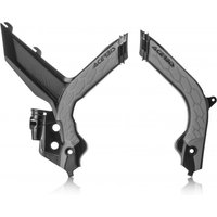 0023599.319 - Acerbis X-Grip Frame Guards - KTM SX 125/250 2019-22, SX150 2019-20, SXF 250/350/450 & XC-F/ XC 2019-22 - Black/ Grey
