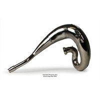 Image of DEP Exhaust Front Pipe - Kawasaki KX80 1998-2000 - Nickel