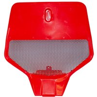Polisport Universal Vented Front Number Board - Fluro Red