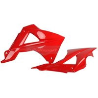 Image of Polisport Radiator Scoops - Gas Gas EC/ECE/ECF 2010-11 - Red