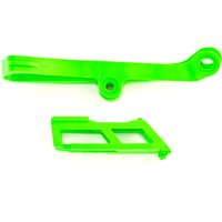 Polisport Chain Guide & Slider Kit - Kawasaki KXF250 2009-16, KXF450 2009-15 - Green