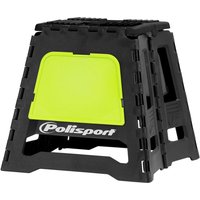 Polisport Moto Fold Out Motocross Bike Paddock Box Stand - Black/ Fluro Yellow