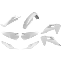 Polisport Plastics Kit - Husqvarna TE 150/250/300 & FE250/350/450/501 2020-22 - White
