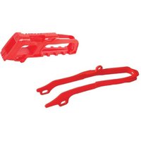 Polisport Chain Guide & Slider Kit - Honda CRF250R 2010, CRF450R 2009-10 - Red